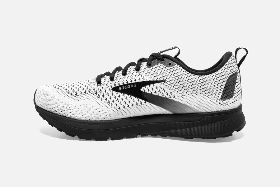 Brooks Running Shoes Womens White/Black - Revel 4 Road - 4302-UPGSH